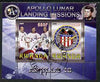 Rwanda 2009 Apollo Lunar Landing Missions - Apollo 16 perf sheetlet containing 2 values fine cto used