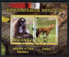 Rwanda 2009 Endangered Species - Spider Monkey & Dhole perf sheetlet containing 2 values fine cto used