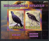 Rwanda 2009 Endangered Species - Kokako & Harrier perf sheetlet containing 2 values unmounted mint