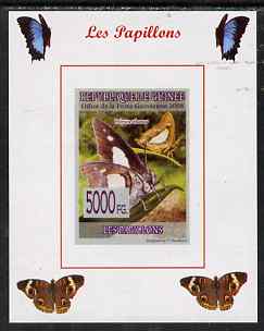Guinea - Conakry 2008 Butterflies #1 individual imperf deluxe sheet unmounted mint. Note this item is privately produced and is offered purely on its thematic appeal