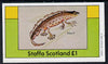 Staffa 1982 Animals (Newt) imperf souvenir sheet (£1 value) unmounted mint
