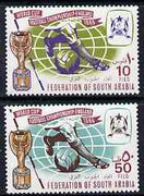 South Arabian Federation 1966 Football World Cup perf set of 2 unmounted mint, SG 23-24