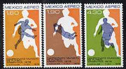 Mexico 1978 Football World Cup set of 3 unmounted mint SG 1436-38