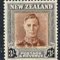 New Zealand 1947-52 KG6 3s red-brown & grey unmounted mint SG 689