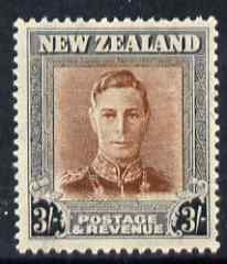 New Zealand 1947-52 KG6 3s red-brown & grey unmounted mint SG 689