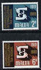 Malta 1969 International Labour Organisation set of 2 unmounted mint, SG 416-7