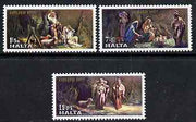 Malta 1977 Christmas set of 3 unmounted mint, SG 589-91
