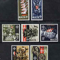 Malta 1965 400th Anniversary of Great Siege set of 7 unmounted mint, SG 352-8