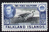 Falkland Islands 1938-50 KG6 Magellan Goose 2.5d mounted mint, SG 152