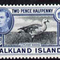 Falkland Islands 1938-50 KG6 Magellan Goose 2.5d mounted mint, SG 152
