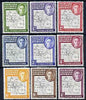 Falkland Islands Dependencies 1946-49 KG6 Thin Maps complete set of 9 mounted mint SG G9-16