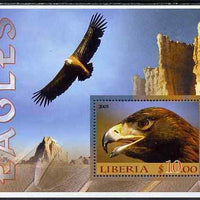 Liberia 2005 Eagles #01 perf m/sheet unmounted mint