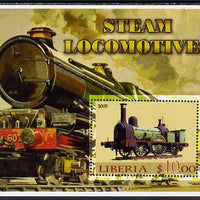 Liberia 2005 Steam Locomotives #02 perf m/sheet unmounted mint