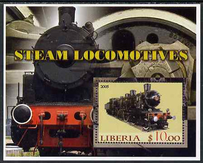 Liberia 2005 Steam Locomotives #03 perf m/sheet unmounted mint