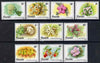 Rwanda 1981 Flowers perf set of 10 unmounted mint, SG 1023-32