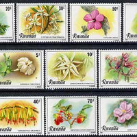 Rwanda 1981 Flowers perf set of 10 unmounted mint, SG 1023-32