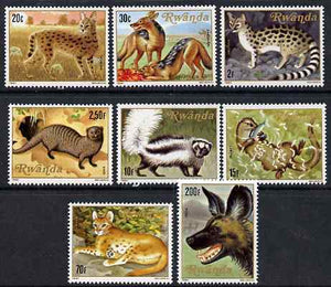 Rwanda 1981 Carnivorous Animals perf set of 8 unmounted mint, SG 1049-56