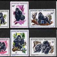 Rwanda 1970 Gorillas of the Mountains perf set of 8 unmounted mint, SG 369-76