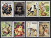Rwanda 1978 Apes perf set of 8 unmounted mint, SG 859-66