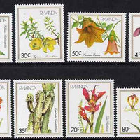 Rwanda 1982 Flowers perf set of 8 unmounted mint, SG 1097-1104