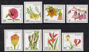 Rwanda 1982 Flowers perf set of 8 unmounted mint, SG 1097-1104