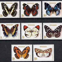 Rwanda 1979 Butterflies perf set of 8 unmounted mint, SG 911-18