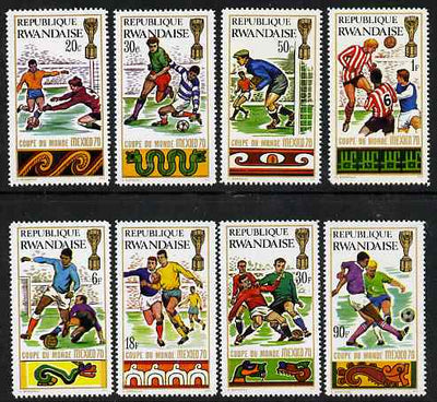 Rwanda 1970 Football World Cup perf set of 8 unmounted mint, SG 353-60