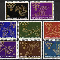 Rwanda 1971 Munich Olympic Games (1st issue) perf set of 8 values unmounted mint, SG 424-31