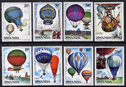 Rwanda 1984 Bicentenary of manned Flight perf set of 8 values unmounted mint, SG 1194-1201