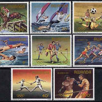 Rwanda 1984 Los Angeles Olympics perf set of 8 values unmounted mint, SG 1202-09