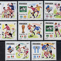 Rwanda 1978 Football World Cup perf set of 8 unmounted mint, SG 881-8