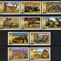 Rwanda 1972 Akagera National Park perf set of 10 unmounted mint, SG 456-65