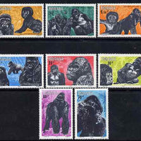Rwanda 1983 Mountain Gorillas perf set of 8 unmounted mint, SG 1169-76