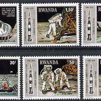 Rwanda 1980 Tenth Anniversary of Apollo 11 Moon Landing perf set of 6 unmounted mint, SG 964-9