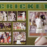 Liberia 2006 Cricket imperf m/sheet unmounted mint