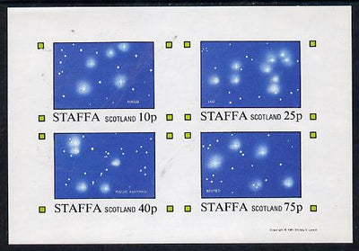 Staffa 1981 Constellations (Virgo, Leo, Pisces & Bootes) imperf,set of 4 values (10p to 75p) unmounted mint