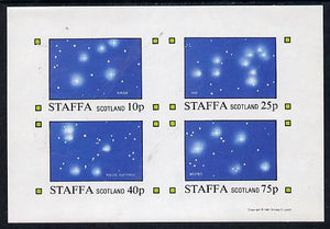 Staffa 1981 Constellations (Virgo, Leo, Pisces & Bootes) imperf,set of 4 values (10p to 75p) unmounted mint