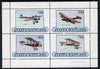 Staffa 1981 Early Aircraft #1 (Eindecker, Handley Page, Gunbus & DH2) perf,set of 4 values unmounted mint