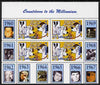 Angola 1999 Countdown to the Millennium #07 (1960-1969) perf sheetlet containing 4 values featuring Scene from 101 Dalmations unmounted mint. Note this item is privately produced and is offered purely on its thematic appeal