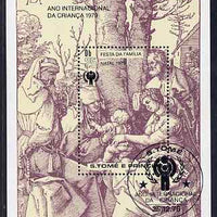 St Thomas & Prince Islands 1979 IYC - Engraving by Durer perf s/sheet fine cto used