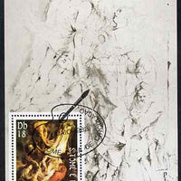 St Thomas & Prince Islands 1983 Paintings by Rubens - Descent from the Cross perf s/sheet fine cto used