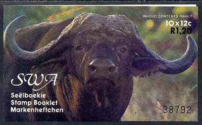 South West Africa 1986 R1.20 booklet (Buffaloes) SG SB1