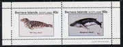 Bernera 1981 Marine Animals (Grey Seal & Humpback Whale) perf,set of 2 values (40p & 60p) unmounted mint