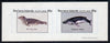 Bernera 1981 Marine Animals (Grey Seal & Humpback Whale) imperf,set of 2 values (40p & 60p) unmounted mint
