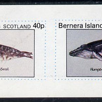 Bernera 1981 Marine Animals (Grey Seal & Humpback Whale) imperf,set of 2 values (40p & 60p) unmounted mint