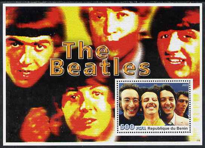 Benin 2003 The Beatles perf m/sheet unmounted mint. Note this item is privately produced and is offered purely on its thematic appeal