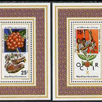 Rwanda 1975 Agricultural Labour Year perf set of 2 m/sheets unmounted mint, SG MS650