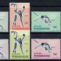 Rwanda 1964 Tokyo Olympic Games perf set of 8 unmounted mint, SG 76-83