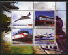 Djibouti 2007 Railways & Concorde #3 perf sheetlet containing 4 values unmounted mint. Note this item is privately produced and is offered purely on its thematic appeal