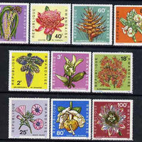 Rwanda 1968 Flowers perf set of 10 unmounted mint, SG 261-70